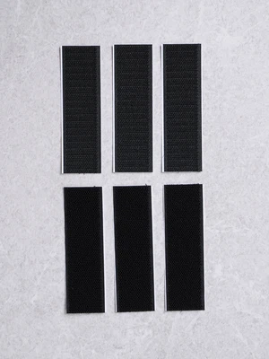 찍찍이 테이프 직사각 3 X 10 cm 3세트 블랙