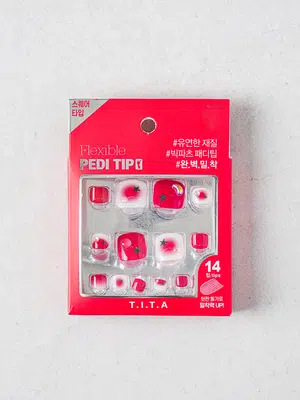 티타프레스 패디 팁 14개입 레드