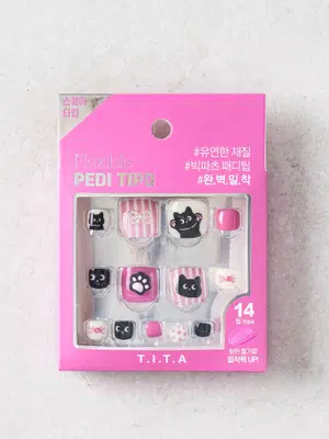 티타프레스 페디 팁 14개입 핑크