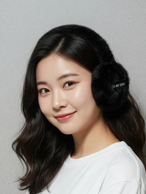 털 귀마개 블랙