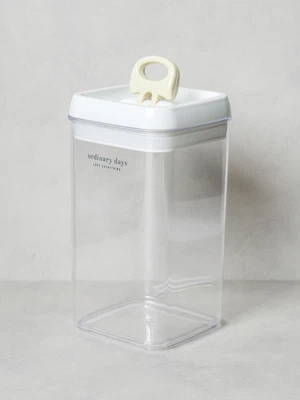 정사각 밀폐 용기 2.3 L 아이보리