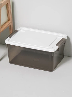 리빙 뚜껑 수납함 37 X 27 X 17 cm 대형