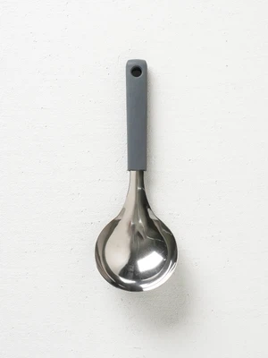 실리콘 손잡이 스텐 304 서빙 국자 21.5 cm