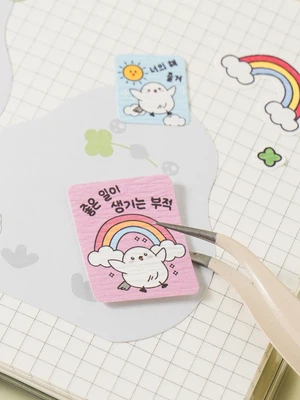 복맞이 화지 스티커 4매입