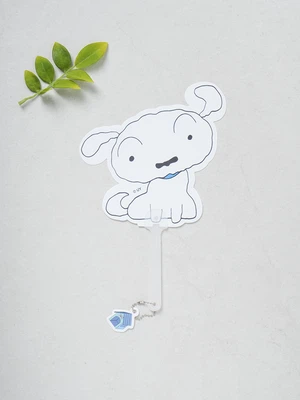 짱구 키링 손잡이 부채 흰둥이