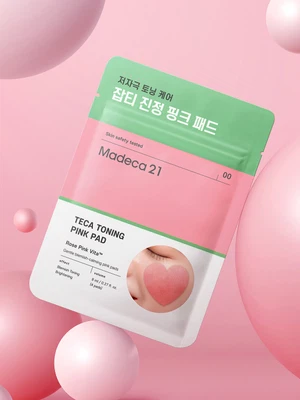 마데카21 테카 토닝 핑크 패드 4매입
