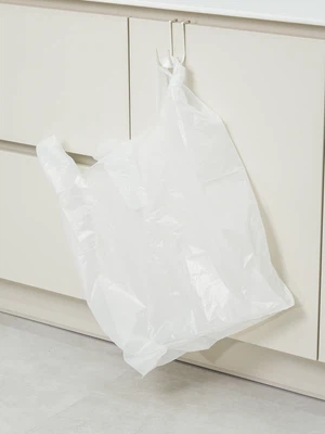 손잡이형 비닐봉지 40 L 15매입 화이트