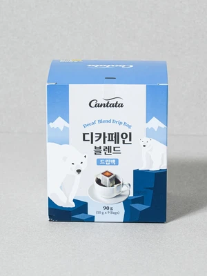 칸타타 디카페인 블렌드 드립백 10 g X 9개입