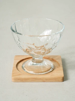 고무나무 사각 코스터 10 cm