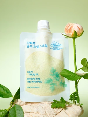 솔테라피 강화쑥 솔트앤오일 바디스크럽 그린로즈 180 g