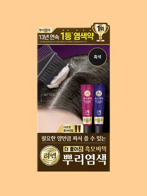 리엔 흑모비책 뿌리염색 흑색