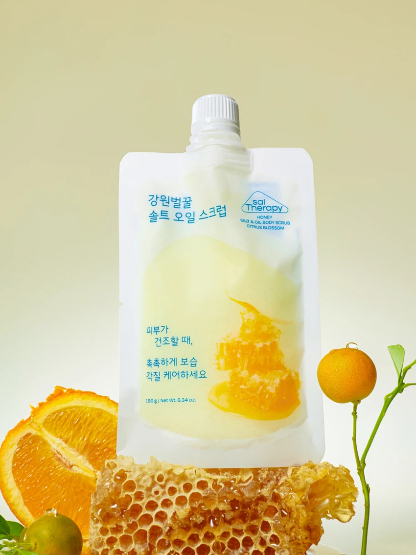 솔테라피 허니 솔트앤오일 바디스크럽 시트러스블라썸 180 g