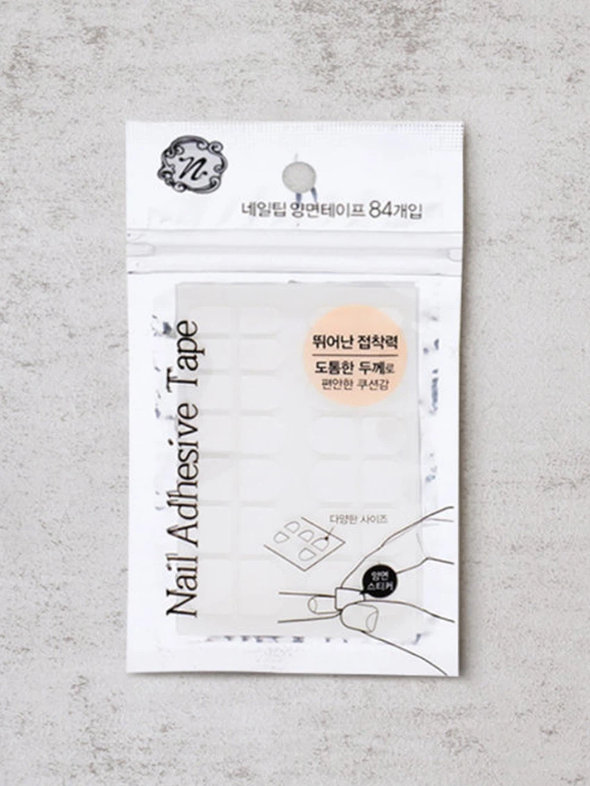 네일 팁 부착용 양면 테이프 84개입