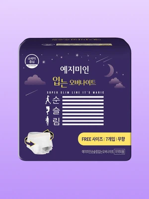 예지미인 순슬림 입는 오버나이트 7매입