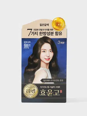 리엔 흑모비책 효윤고 크림 염색 (짙은갈색)
