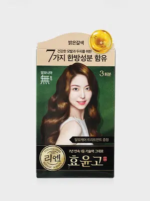 리엔 흑모비책 효윤고 크림 염색 (밝은갈색)