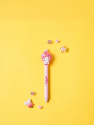 마이멜로디 캐릭터 볼펜 검정 0.5 mm 핑크