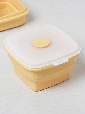 실리콘 스팀홀 접이식 저장 용기 500 ml 사각