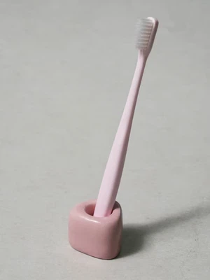 컬러 삼각 칫솔꽂이 핑크