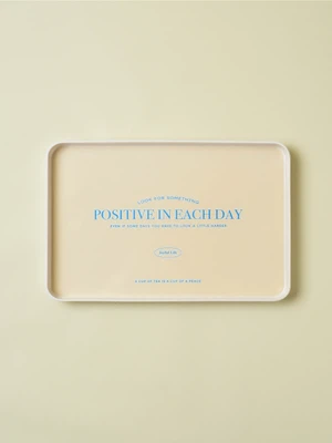타이포 디자인 쟁반 30.5 X 22 cm POSITIVE