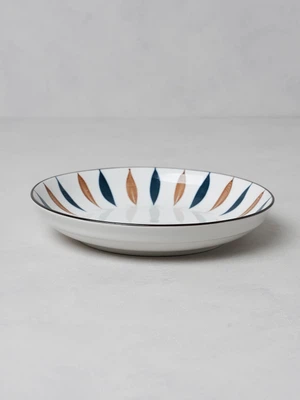 와풍 패턴 포인트 접시 20 cm