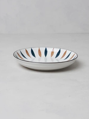 와풍 패턴 포인트 접시 18 cm