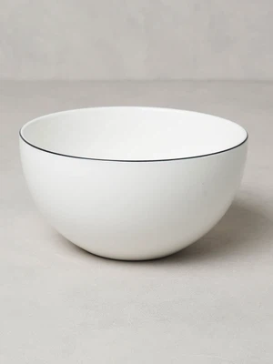 블랙 테두리 라인 면기 15 cm