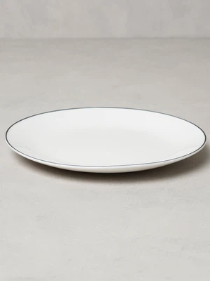 블랙 테두리 라인 접시 18.5 cm