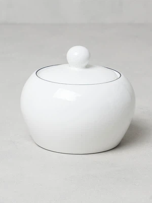 블랙 테두리 라인 도기 저장 용기 200 ml