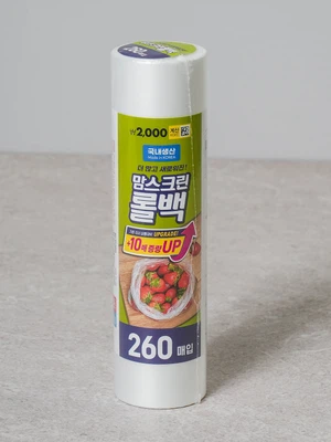 NEW 맘스크린 롤백 중형 260매입