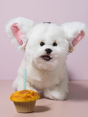 고양이 머리띠 화이트
