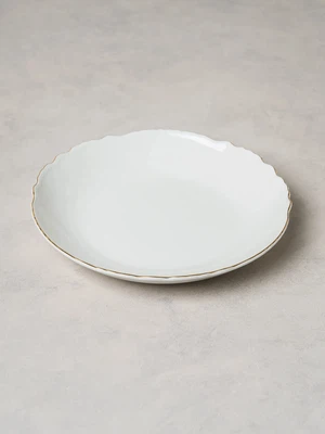꽃결 금장 깊은 접시 20.5 cm