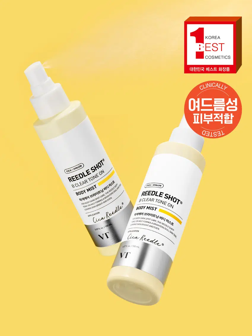 VT Reedle Shot Be Clear Tone-on Body Mist 150 ml