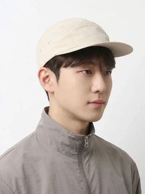 나일론 짧은 챙 캠프캡 아이보리