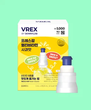 스키니랩 프레스팝 멀티비타민 사과 맛 4개입