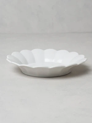 무광 꽃잎 접시 17 cm