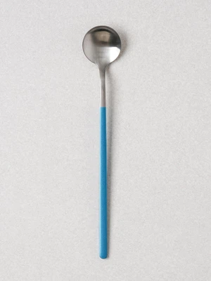 컬러 손잡이 롱 스푼 19.5 cm 블루