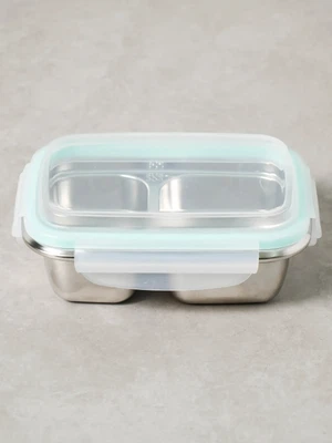 2칸 나눔 스테인리스 304 밀폐 용기 500 ml