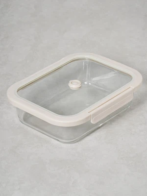강화 유리 뚜껑 진공 밀폐 찬통 1.5 L