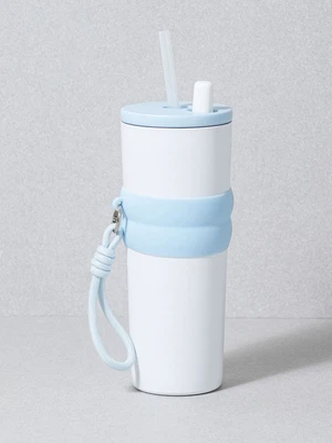 실리콘 슬리브 빨대 텀블러 750 ml