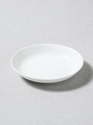 화이트 심플 찬기 15 cm