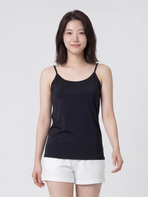 이지쿨 캡내장 냉감 캐미솔 L 블랙