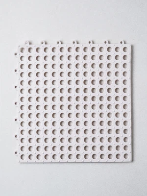조립형 욕실 발 매트 30 X 30 cm 아이보리