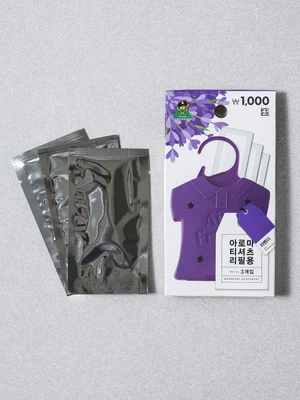아로마 티셔츠 리필 3개입 라벤더 향