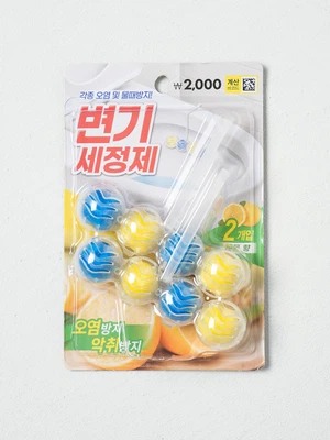 파워볼 변기 세정제 PLUS 레몬 2개입