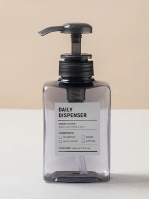 정사각 리필 펌프 400 ml 블랙