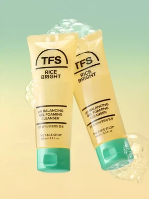 더페이스샵 맑은 쌀 약산성 클렌징 젤 폼 100 ml