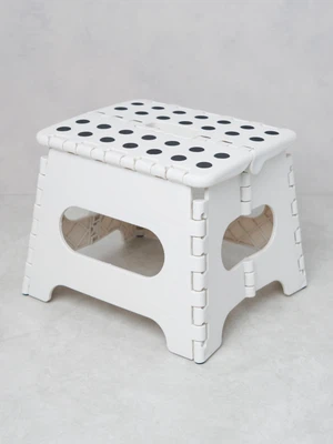 도트 무늬 접이식 의자 25 X 22 X 19 cm