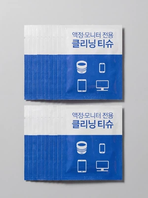 모니터 클리닝 일회용 티슈 20매