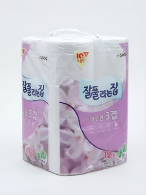 잘 풀리는집 3겹 두루마리 화장지 12롤